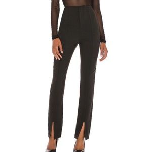 NBD (Revolve) split front trouser pants - Black